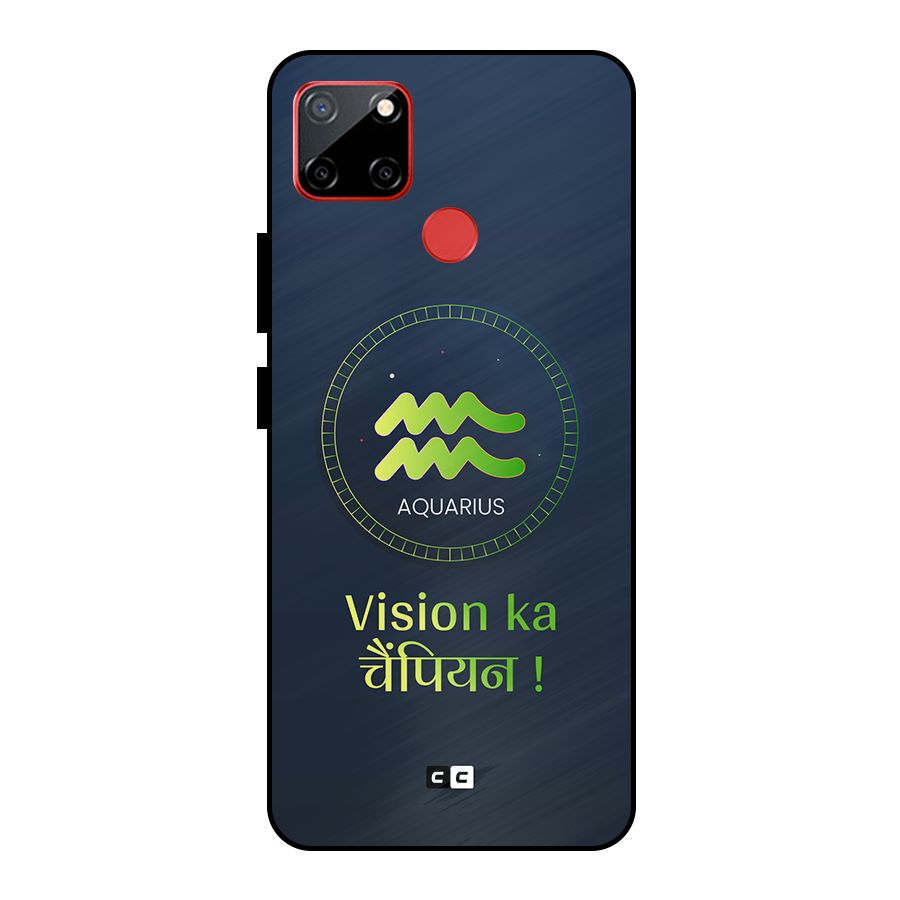 Aquarius Vision Metal Back Case for Realme C12