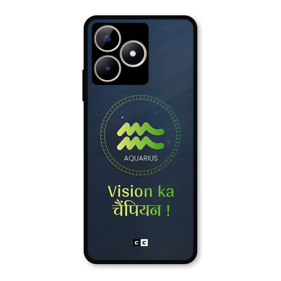 Aquarius Vision Metal Back Case for Realme C53