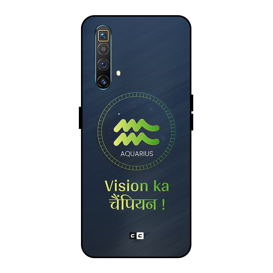 Aquarius Vision Metal Back Case for Realme X3