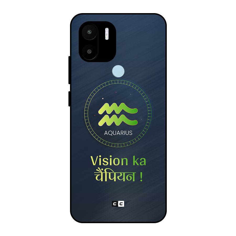 Aquarius Vision Metal Back Case for Redmi A1 Plus