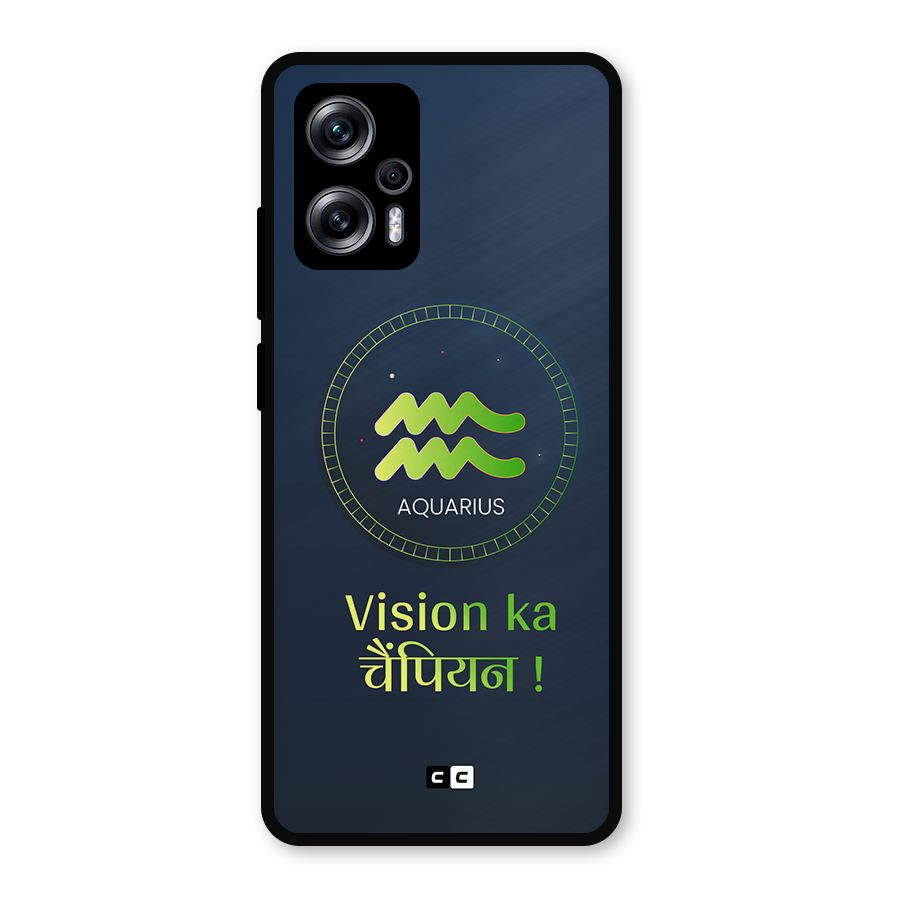 Aquarius Vision Metal Back Case for Redmi K50i