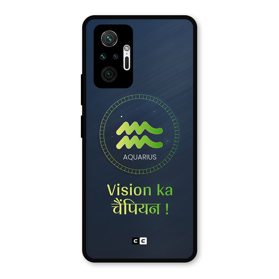 Aquarius Vision Metal Back Case for Redmi Note 10 Pro