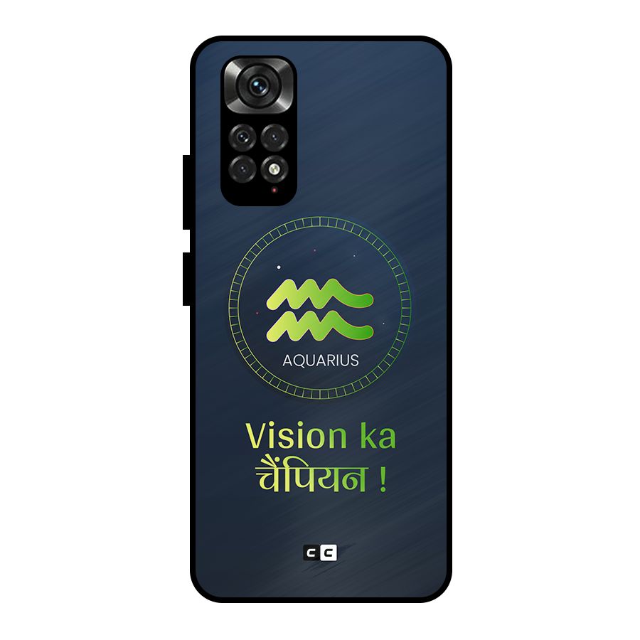 Aquarius Vision Metal Back Case for Redmi Note 11 Pro