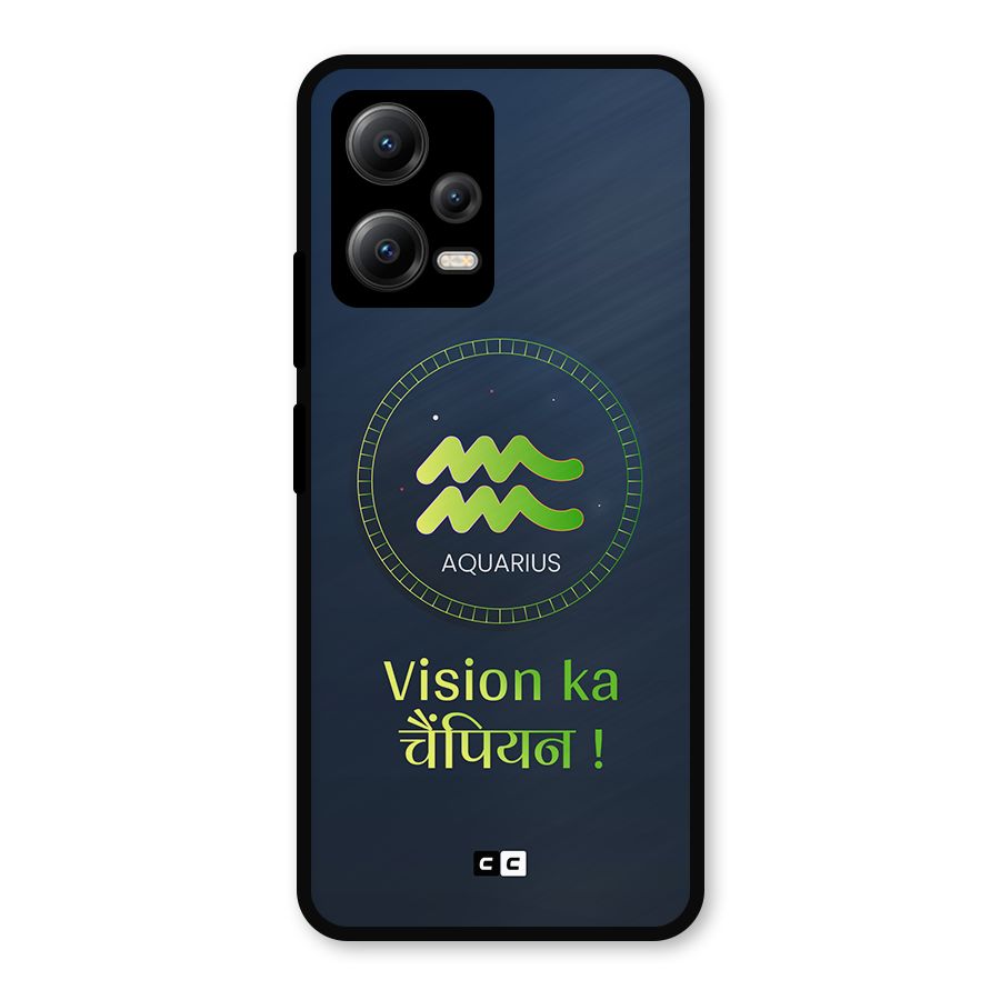 Aquarius Vision Metal Back Case for Redmi Note 12 5G