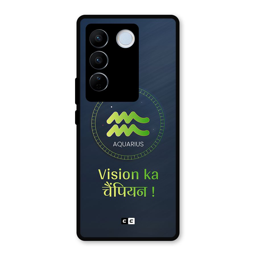 Aquarius Vision Metal Back Case for Vivo V27