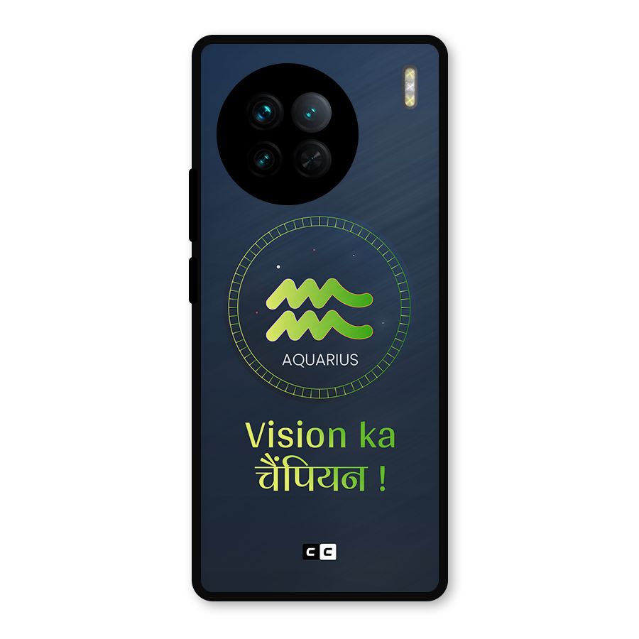 Aquarius Vision Metal Back Case for Vivo X90