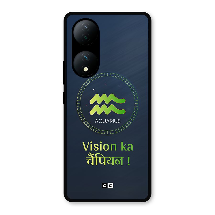 Aquarius Vision Metal Back Case for Vivo Y100