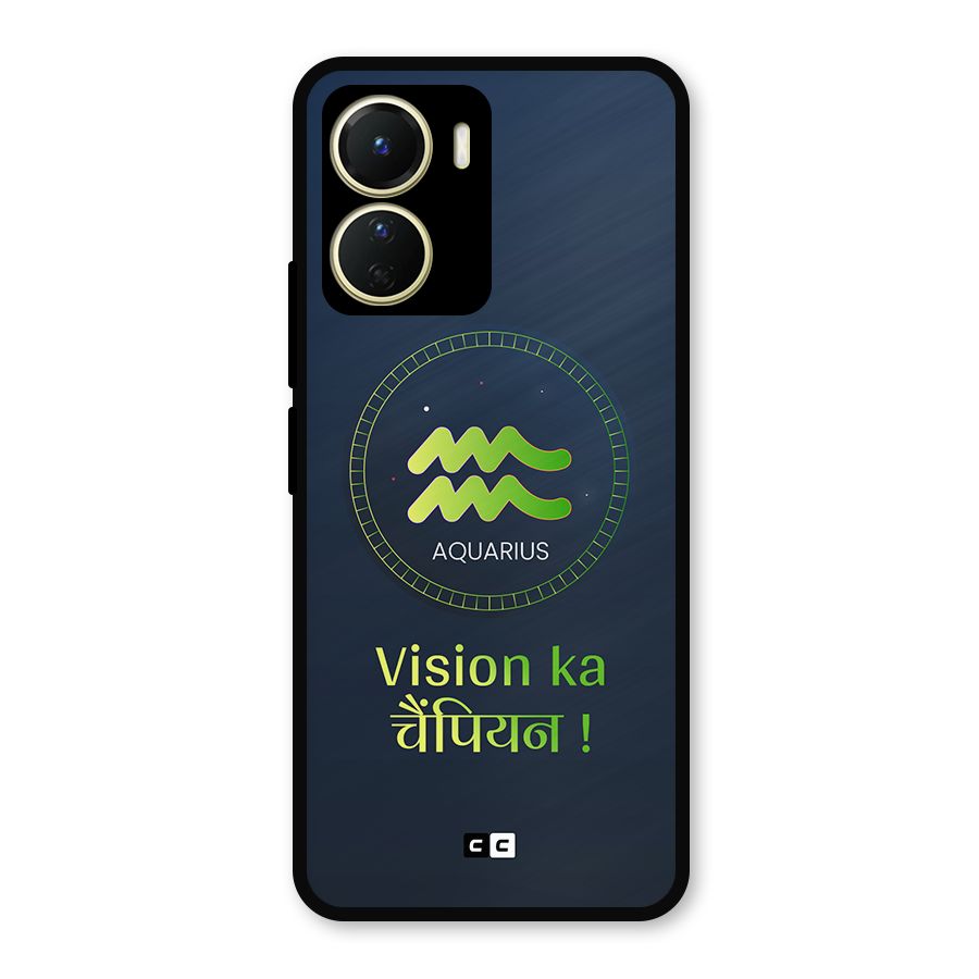 Aquarius Vision Metal Back Case for Vivo Y16