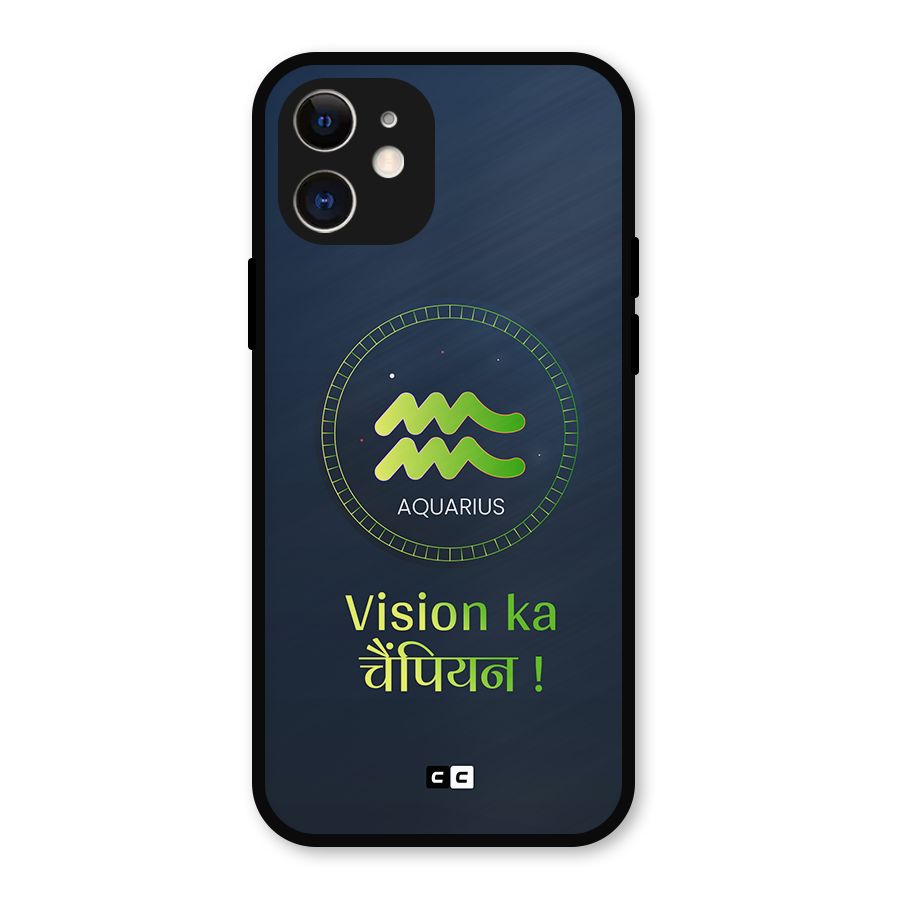 Aquarius Vision Metal Back Case for iPhone 12