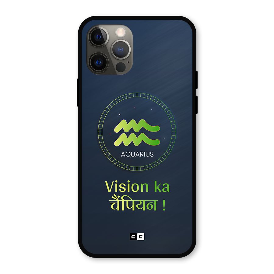 Aquarius Vision Metal Back Case for iPhone 12 Pro