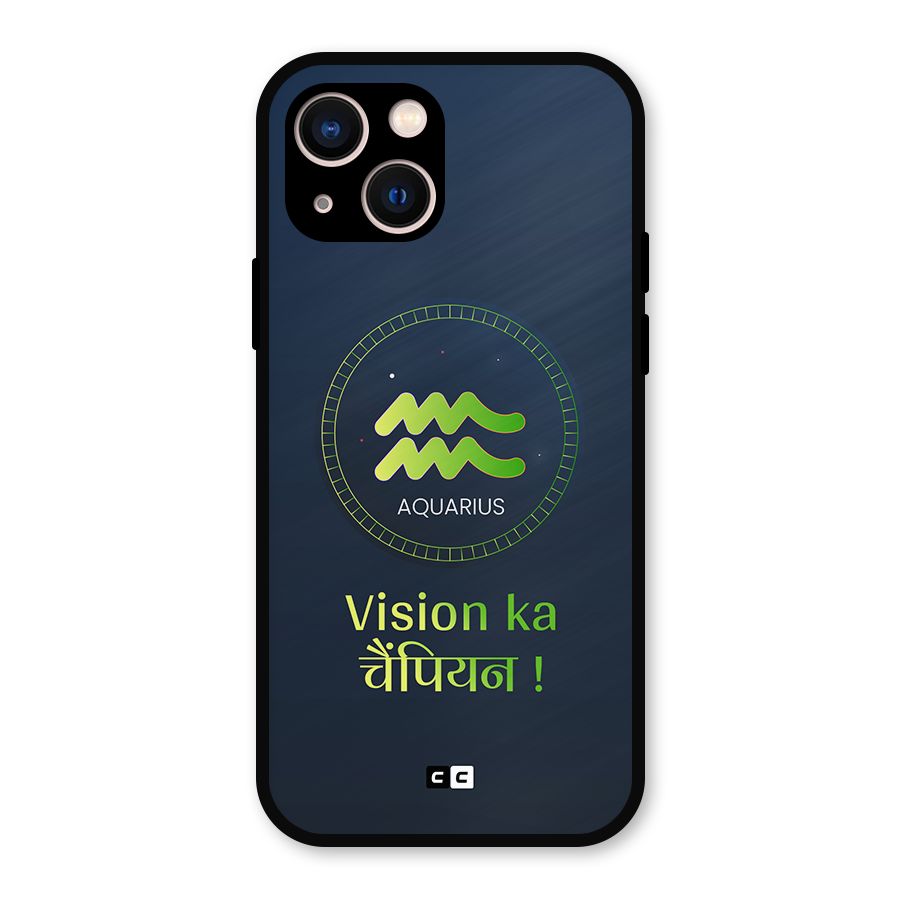 Aquarius Vision Metal Back Case for iPhone 13