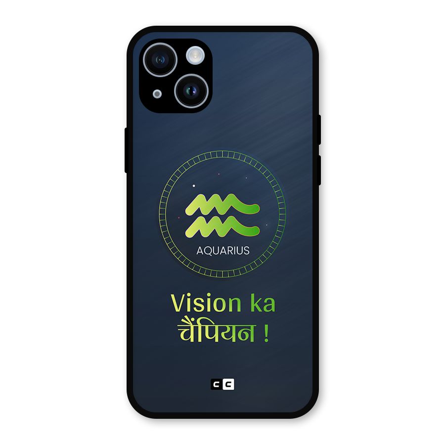 Aquarius Vision Metal Back Case for iPhone 14