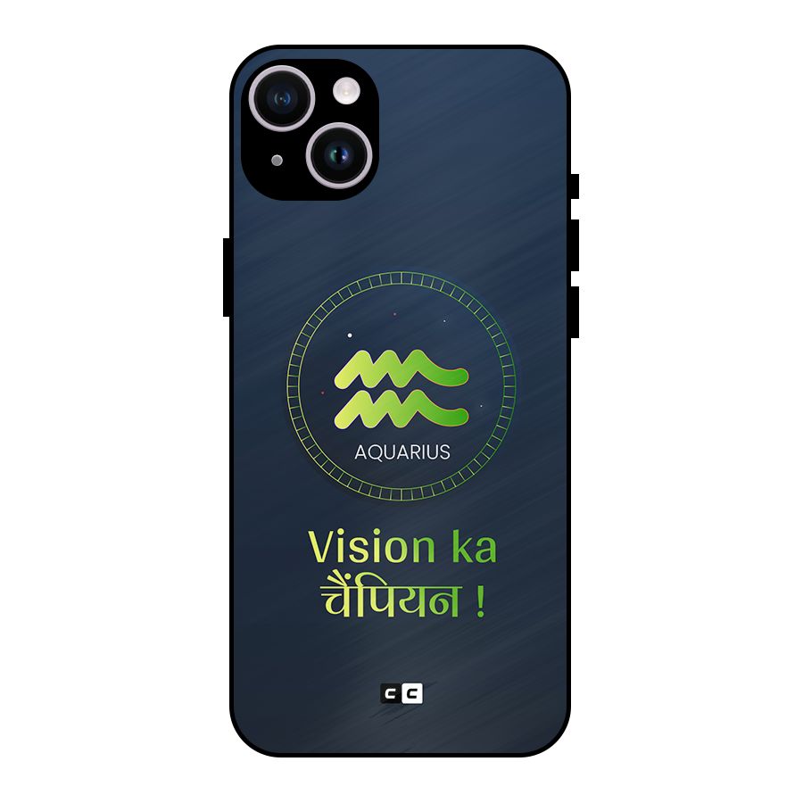 Aquarius Vision Metal Back Case for iPhone 14 Plus