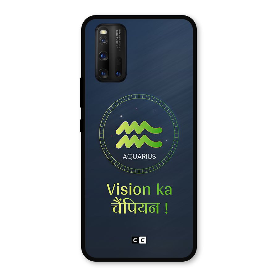 Aquarius Vision Metal Back Case for iQOO 3