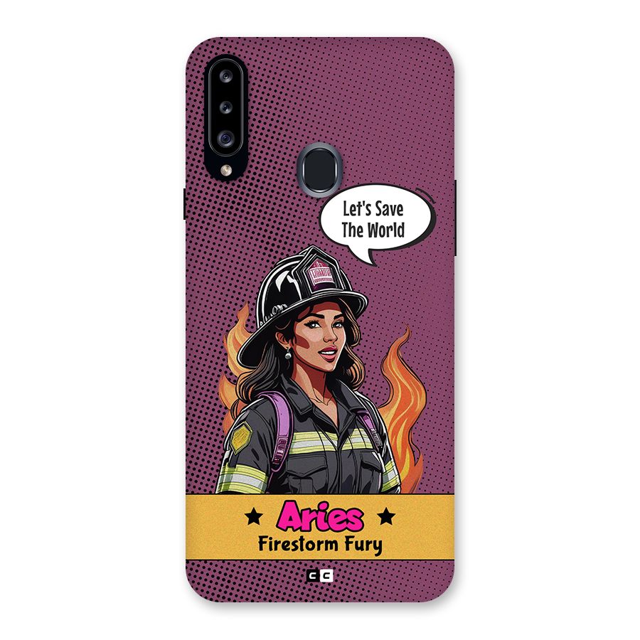 Aries Fury Back Case for Galaxy A20s