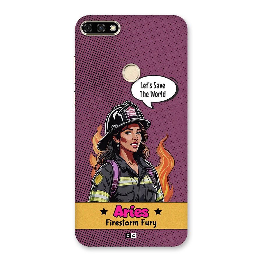 Aries Fury Back Case for Honor 7A
