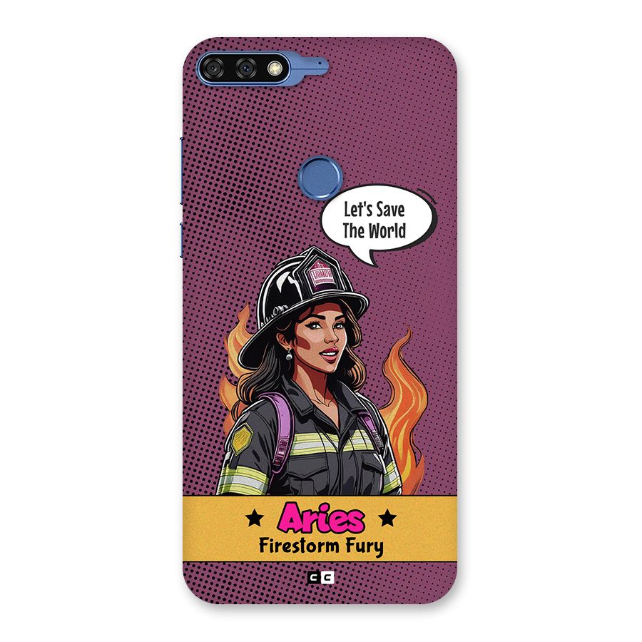 Aries Fury Back Case for Honor 7C