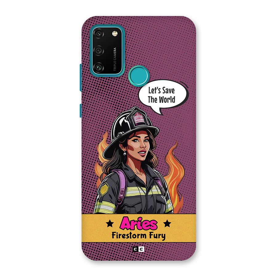 Aries Fury Back Case for Honor 9A