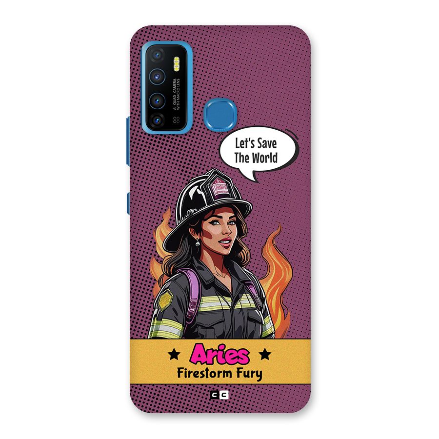 Aries Fury Back Case for Infinix Hot 9