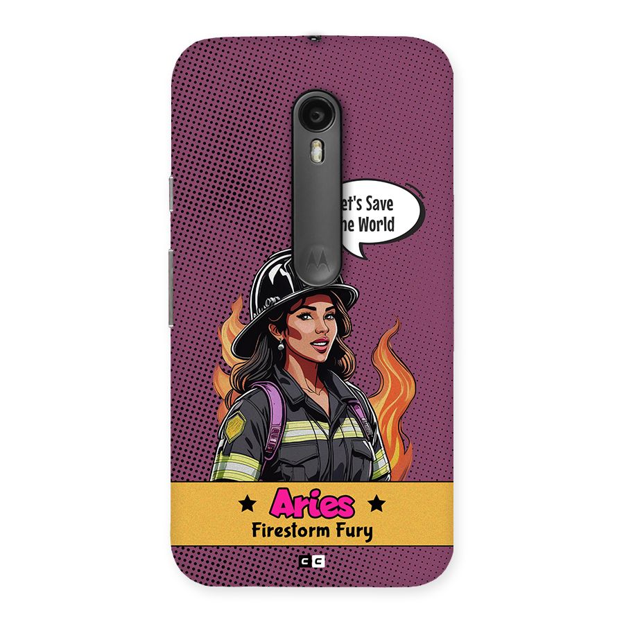 Aries Fury Back Case for Moto G Turbo