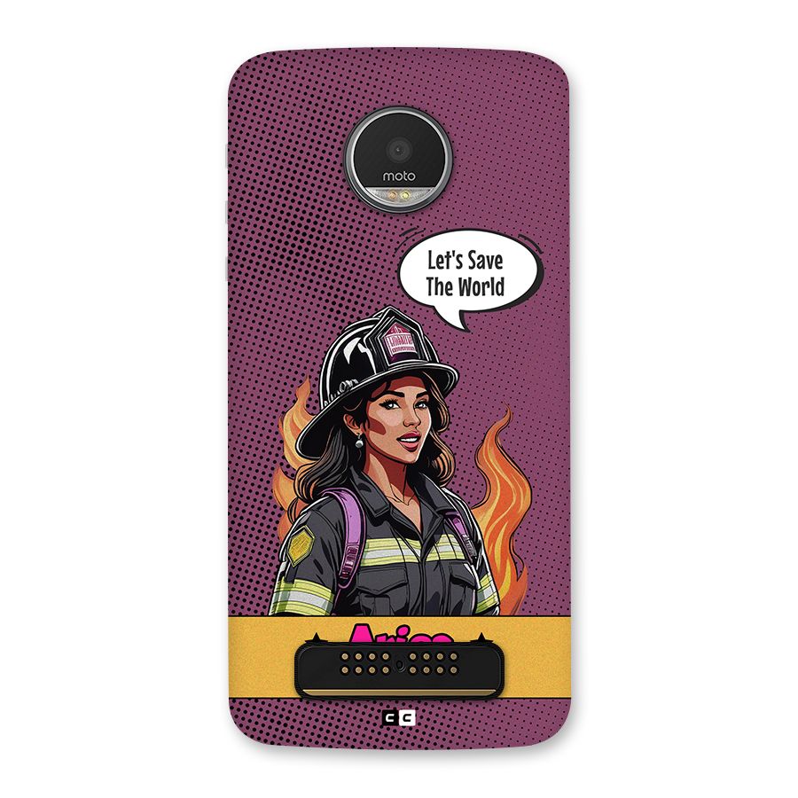 Aries Fury Back Case for Moto Z Play