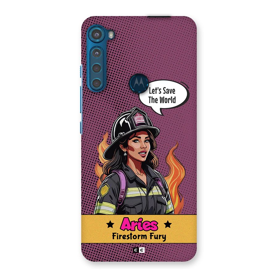 Aries Fury Back Case for Motorola One Fusion Plus