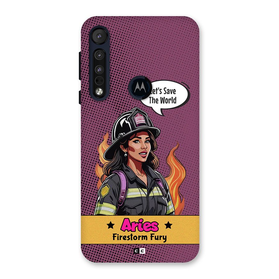 Aries Fury Back Case for Motorola One Macro