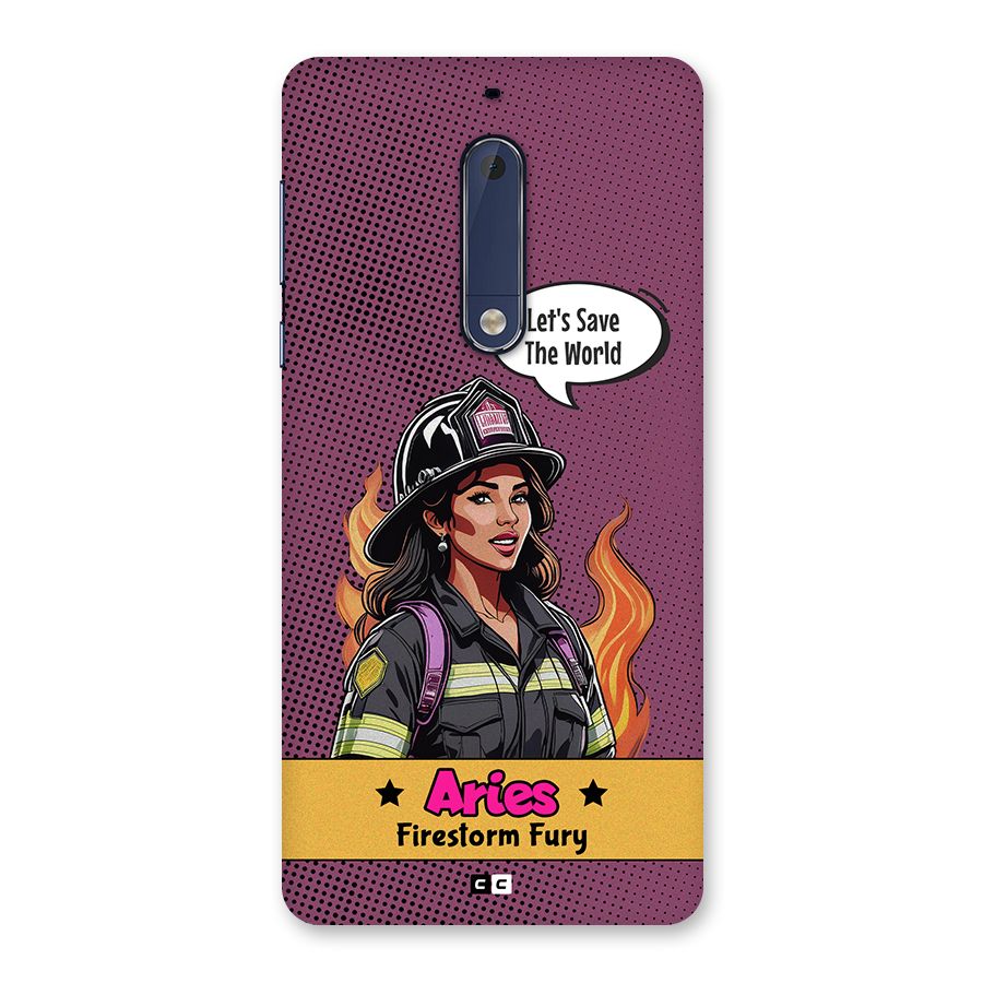 Aries Fury Back Case for Nokia 5