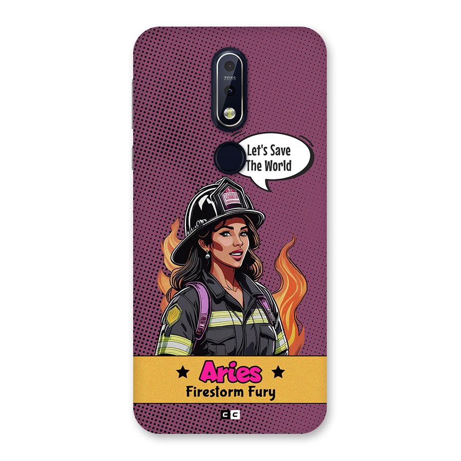 Aries Fury Back Case for Nokia 7.1