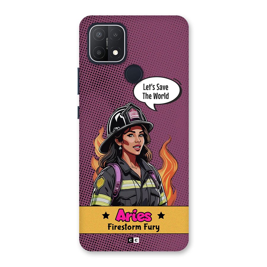Aries Fury Back Case for Oppo A15s