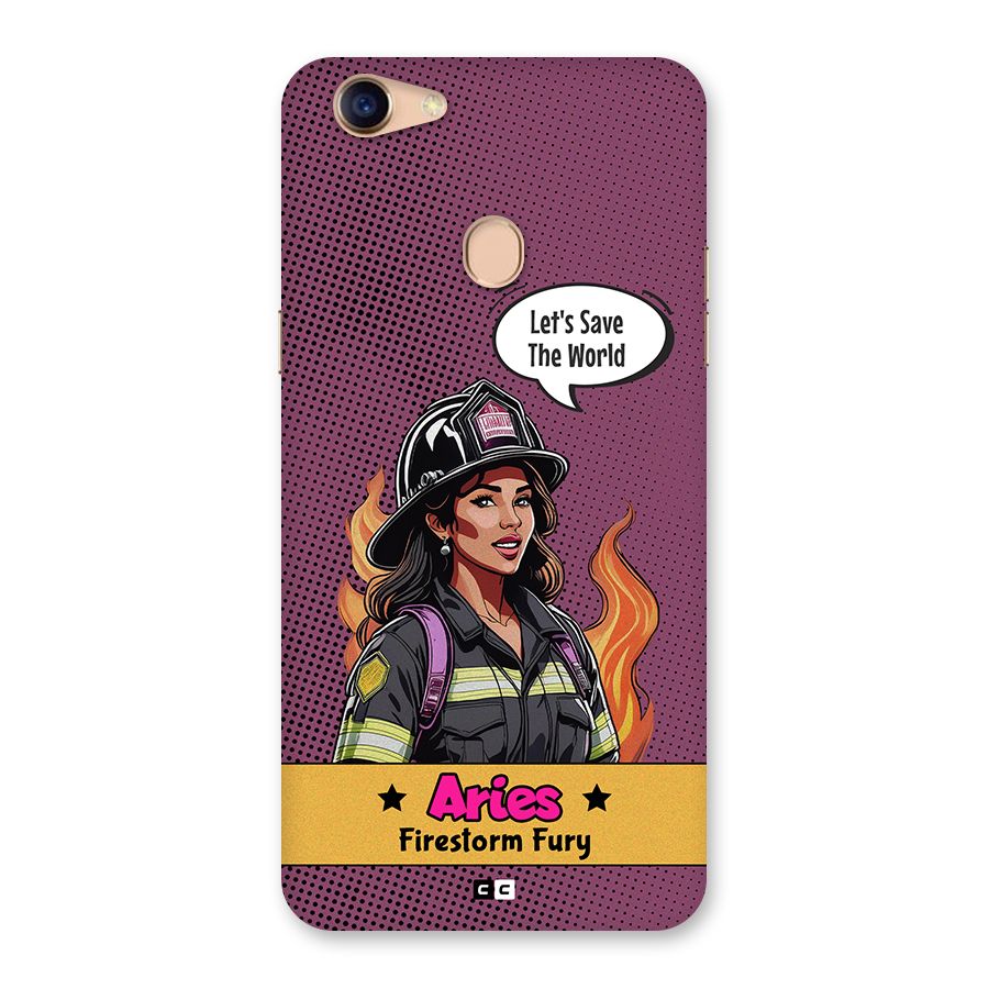 Aries Fury Back Case for Oppo F5