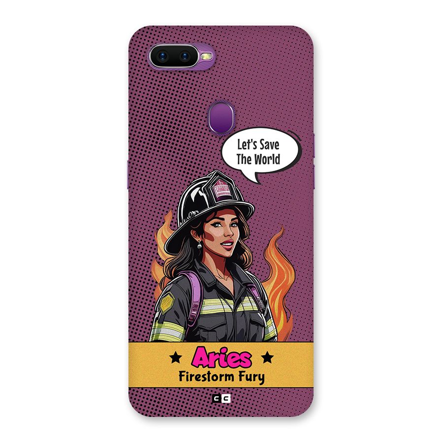 Aries Fury Back Case for Oppo F9