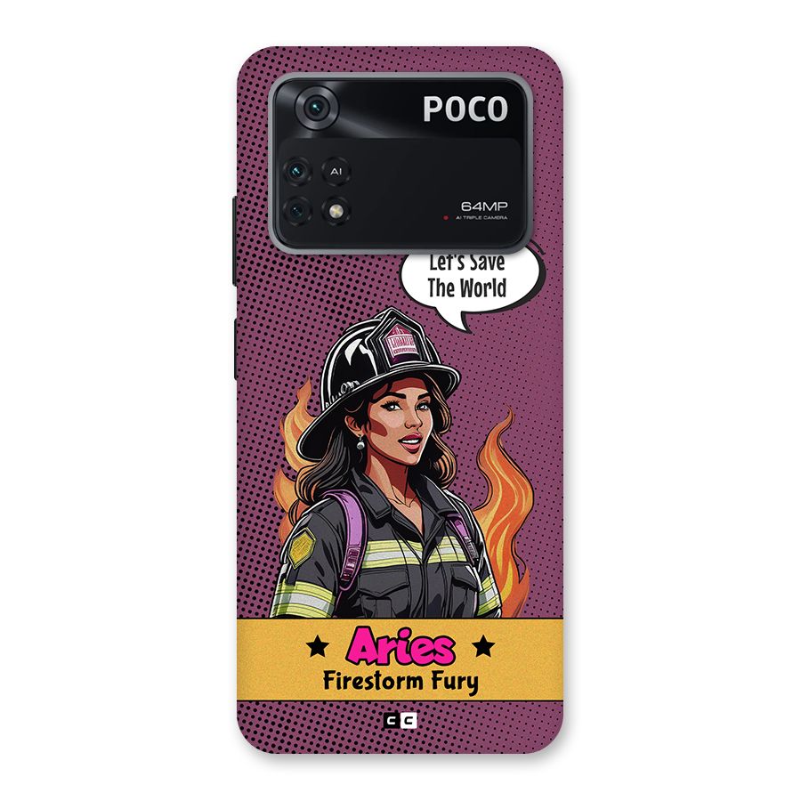 Aries Fury Back Case for Poco M4 Pro 4G