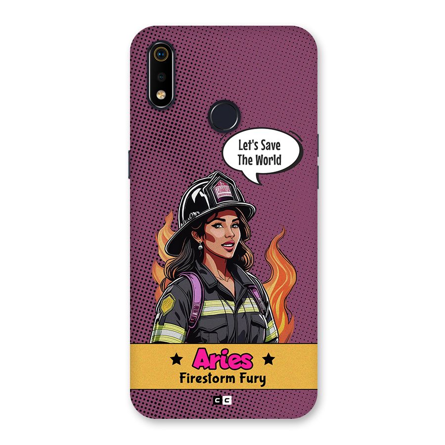 Aries Fury Back Case for Realme 3i