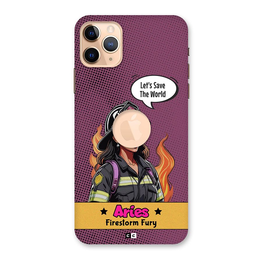 Aries Fury Back Case for iPhone 11 Pro Max Logo Cut