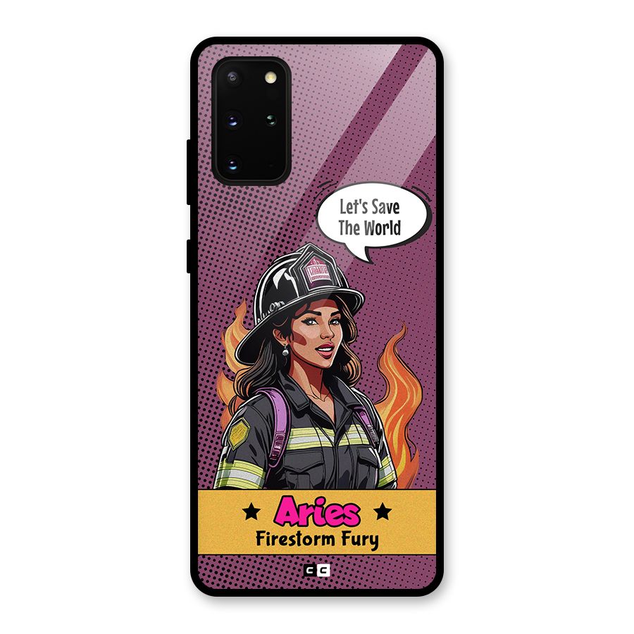 Aries Fury Glass Back Case for Galaxy S20 Plus