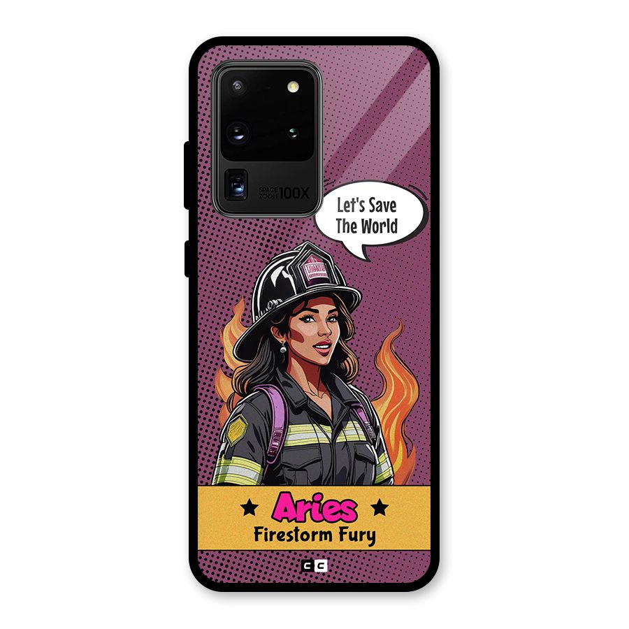 Aries Fury Glass Back Case for Galaxy S20 Ultra