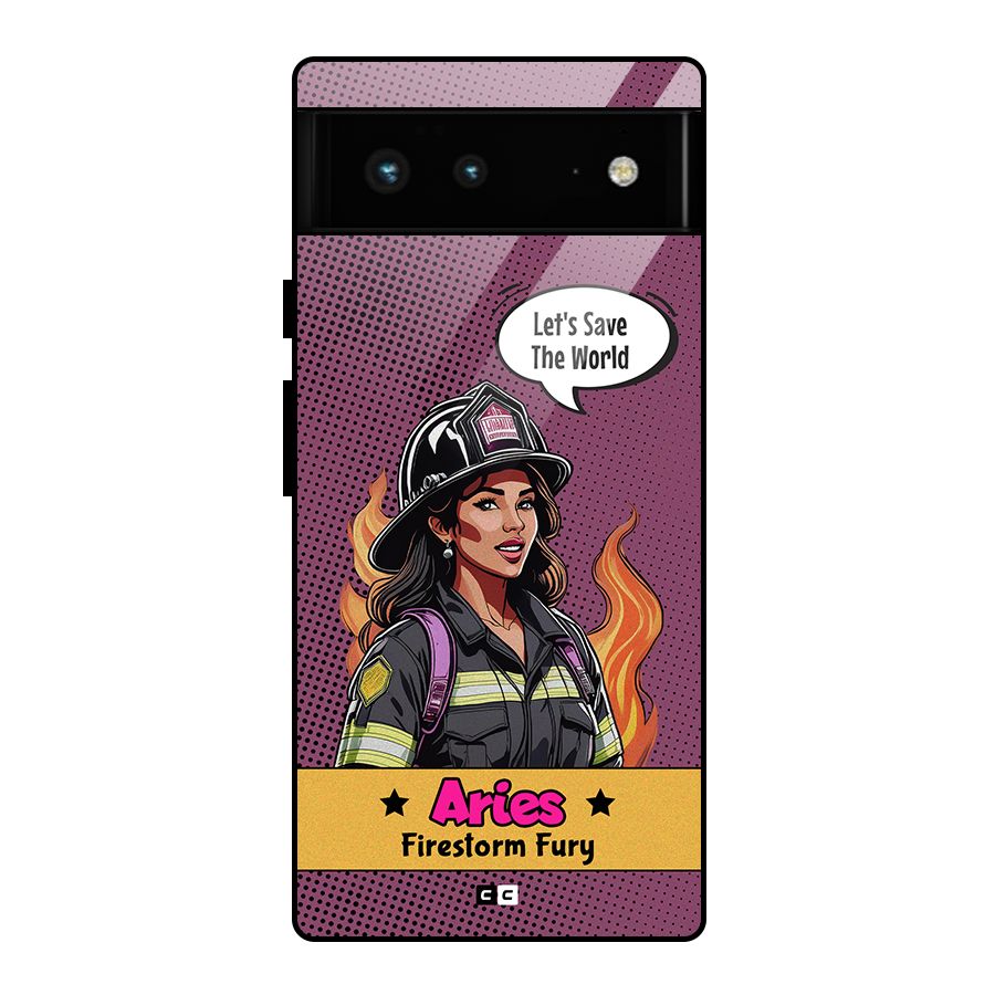 Aries Fury Glass Back Case for Google Pixel 6