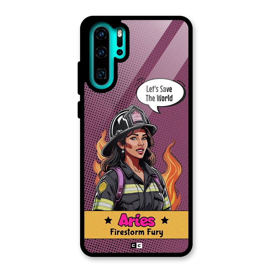 Aries Fury Glass Back Case for Huawei P30 Pro