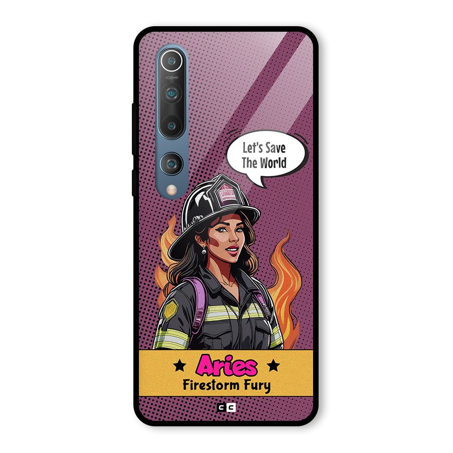 Aries Fury Glass Back Case for Mi 10