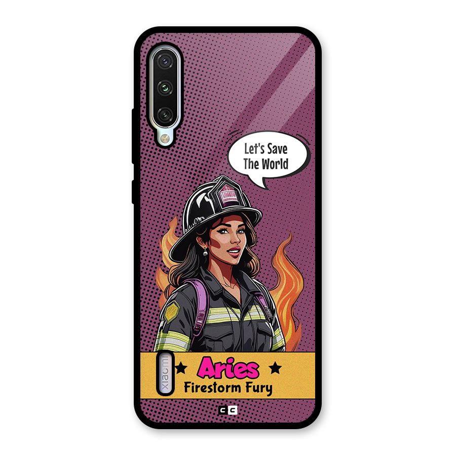Aries Fury Glass Back Case for Mi A3