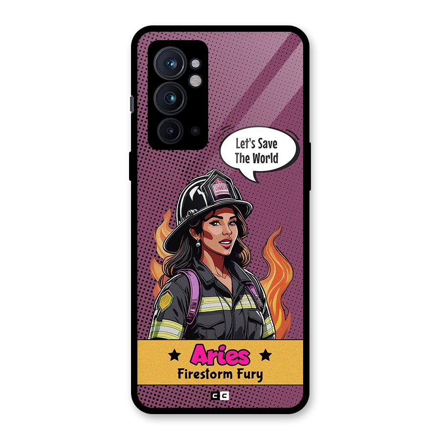 Aries Fury Glass Back Case for OnePlus 9RT 5G