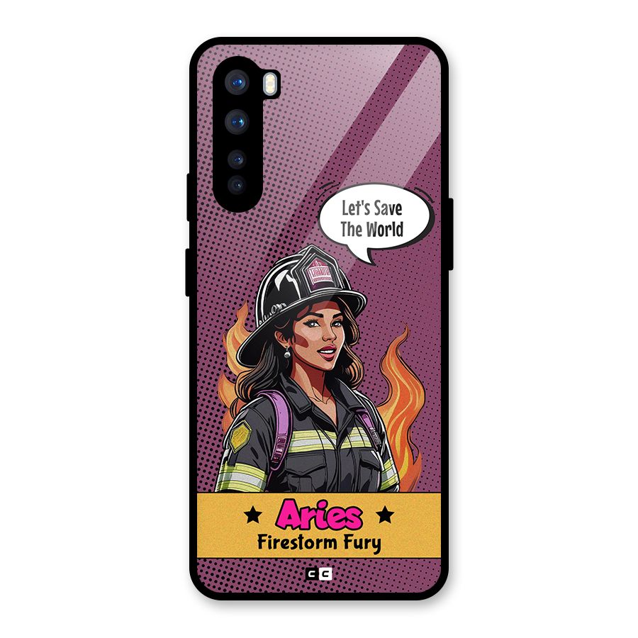 Aries Fury Glass Back Case for OnePlus Nord