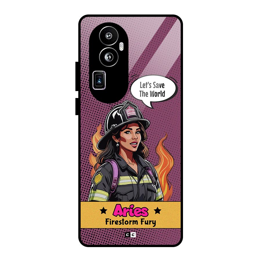 Aries Fury Glass Back Case for Oppo Reno10 Pro Plus
