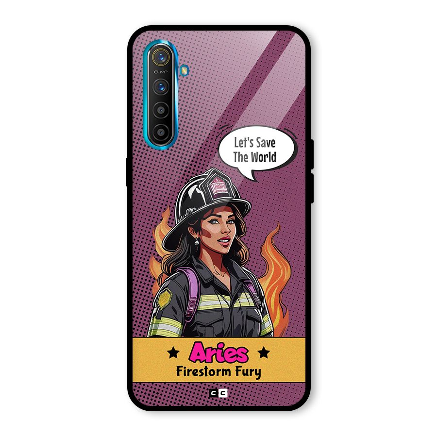 Aries Fury Glass Back Case for Realme XT