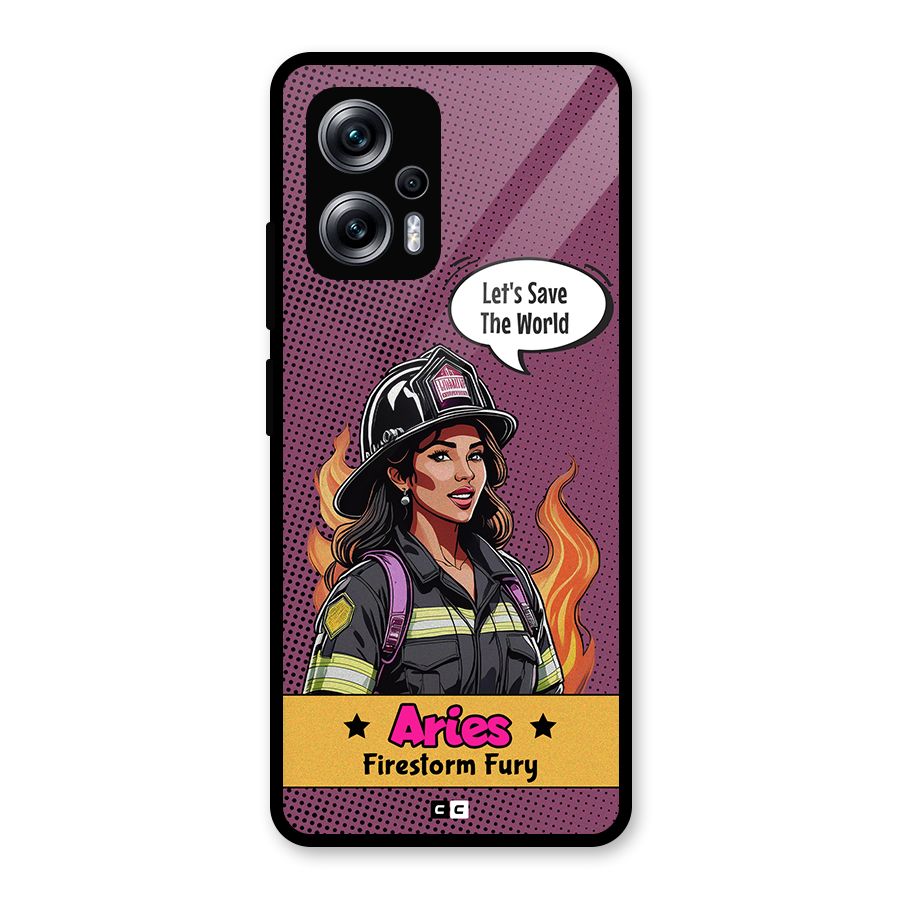 Aries Fury Glass Back Case for Redmi K50i
