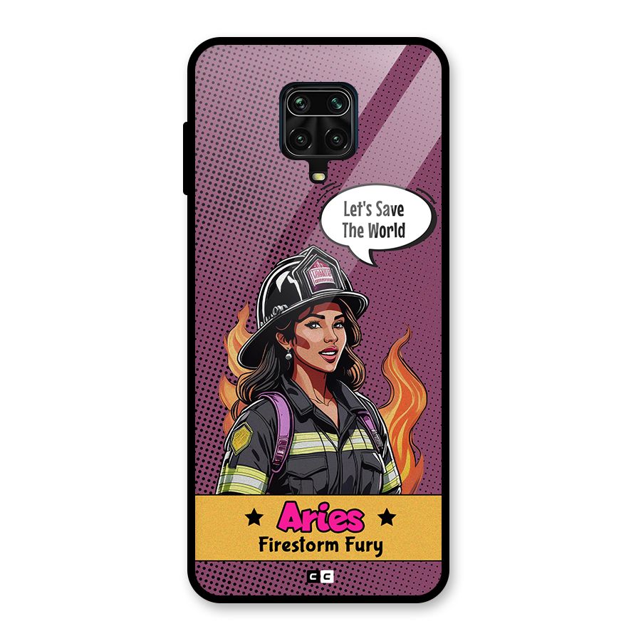 Aries Fury Glass Back Case for Redmi Note 10 Lite