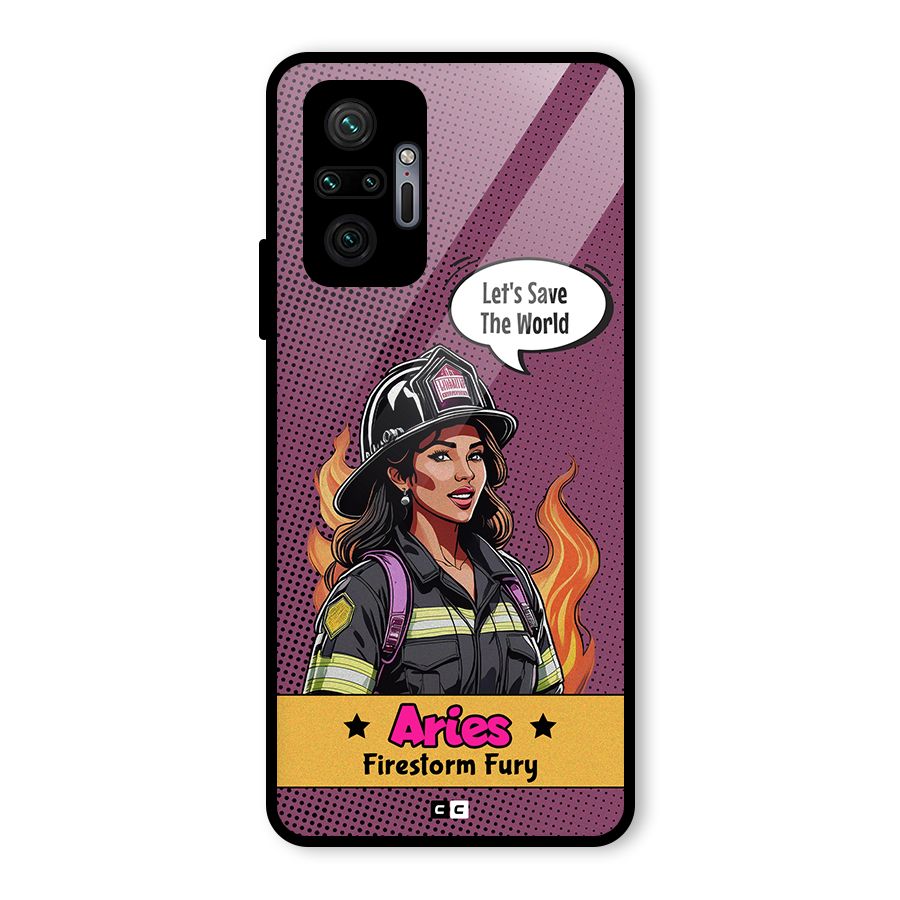 Aries Fury Glass Back Case for Redmi Note 10 Pro Max