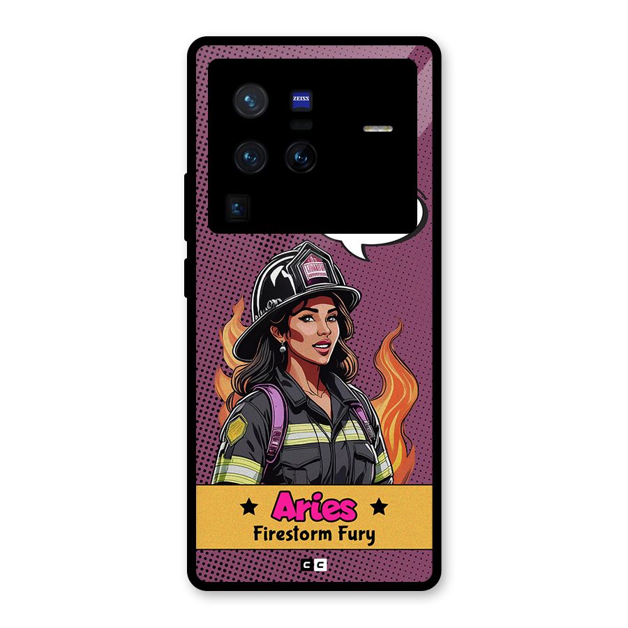 Aries Fury Glass Back Case for Vivo X80 Pro