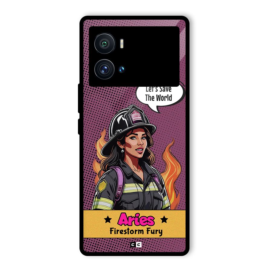 Aries Fury Glass Back Case for Vivo iQOO 9 Pro